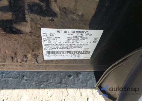 2021 Ford Edge Sel из США, поврежденный, VIN 2FMPK4J96MBA41925